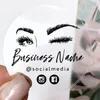 Rzęs przedłużenie etykiety projekt naklejka z rzęsami Business Sticker rzęsy niestandardowa naklejka biznesowa batch batos 210408266J