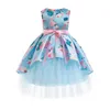 Fille Robes Bébé Enfants Fleur Joli Anniversaire Enfants Vêtements Enfant En Bas Âge De Mariage Princesse Robe Eveving Party Costume Vêtements Avec Arc