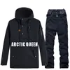 Andere Sportartikel Damen-Skianzug, Winter-Schneeanzug, wasserdicht, Snowboarden, winddicht, warm halten, bedrucktes Set aus Jacke und Hose für Herren 230726