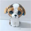 Filmer TV PLUSH Toy Big Eyes Toys Kawaii fyllda djur Små sälar Penguin Dog Cat Panda Mouse Doll för barns julklapp Dhhds