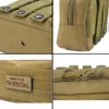 Utomhuspåsar Molle Pouch Militär Taktisk midjeväska EDC Tools Zipper Belt Pack Phone Case Pocket Airsoft Army Hunting 230726