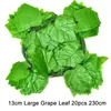 Dekorativa blommor 12 Strängar Artificial Leaf Plant Vine Hanging Garland Fake Maple Grape Foliage Garden Wall Porch Decor