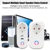 Smart Power Plugs Wireless Socket Power Wi-Fi USB Outlet Eu Timer Timer Alex Remote Timer Timer Voice Tuya Phone Charger WiFi Smart Plug HKD230727