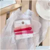 Hair Pins Korean Candy Color Duckbill Bangs Clip Hairdressing Positioning Clips Net Red Same Traceless Hairpin Girls Sweet Drop Deli Dhrqo