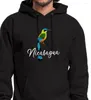 Herren Hoodies Nicaragua Kingfisher Graphics Design Fleece Hoodie Mode Lässig Anpassbare Sweatshirts