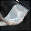 Аксессуары черные пластиковые мешки mylar Zip Lock Алюминиевая фольга корпус молнии для сухой травы Долгосрочный хранение пищи защита DHVWP