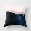 Cushion/Decorative New Abstract Printing Square Cushion Cover Car Sofa Office Chair Cover Simple Home Furnishings Can Be Customized R230727