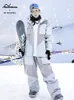 Altri articoli sportivi Tuta da sci spessa e calda Donna Uomo Impermeabile antivento Coppia Giacca da snowboard Pantaloni Set Costumi da neve femminile Outdoor Uni 230726