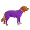 Dog Apparel Onesie Jumpsuit Shedding Suit Full Coverage Pet Recovery Bodysuit Cone Collar Alternative Anxiety Calming Shirt