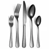 Dinnerware Sets Kitchen Tableware Stainless Steel Cutlery Forks Rose Gold Set Fork Spoons Knives Eco Friendly 5pcs