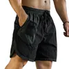 Mäns shorts Gym Kör shorts för män andas utomhus gå vandring cykling jogging maraton kroppsbyggande sport korta byxor med ficka 230726