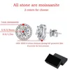 Stud Smyoue 2CT Certified Earrings for Women Platinum Plating Sterling Silver Diamond Ear Studs Wedding Fine Jewelry 230726
