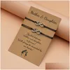 Charm Armband Mothers Day Armband Gift Keepsak Missing You Mum Lockdown för personliga droppleveranssmycken Dhoau