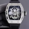 montres de haute qualité designer RM052 Real Tourbillon montre fantastique superbe hommes montres KINC haute qualité mécanique uhr NTPT tout boîtier en fibre de carbone montre rd