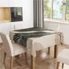 Table Cloth Brown Leaf Abstract Design Tablecloth Dining Table Dust Cover Heat Resistant Kitchen Dining Room Multiple Sizes R230727