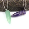 Подвесные ожерелья персонализированное ожерелье натуральный камень кристаллический дизайнер