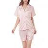 Women's Sleepwear Underwear Nightgown Set Ladies' Silk Pajamas Satin Gram Women Fleece Night Gown For Ladies Cotton