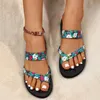 Terlik Kadın Çiçek Flip Flops Plaj Flip Flops Moda Kayma Kadınlar İçin Sandalet Üzerinde Sandals Geniş Genişlik Şeffaf Sandaletler Kadın Heels 230726