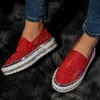 ドレスシューズLazyseal Luxury Women Flats Rhinestone Bling Sewing Platform Loafers Sliping On Sewing Shallow Fashion Casual Shoes Ladies Footwear J230727