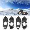 Climbing Ropes 1 Pair 24 Tooth Ice Gripper Spike for Shoes Outdoor Anti Slip Snow Spikes Crampons Cleats Chain Claws Grips Boots Cover 230726
