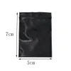 5 7cm Mini Black Zip Lock Risigillabile Zipper Bag 500pcs / lot Self Seal Plastic Package Bag Retail Zipper Grocery Gift Packing Storag2721