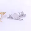 Pins Brooches DIY Pearl Brooch Corsage Accessories with Hollow Copper Plated Gold Micro Shell Cupid Love 230727