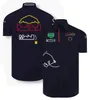 Men's T-Shirts F1 Racing Long Sleeve Shirt Summer Short Sleeve Body Shirt Same Style Customised