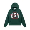 Mens Hoodie Designer Rhude Hoodies Letter print sweatshirtts فضفاضة طويلة الأكمام مقنعين رجعية عالية الشارع الكامل zip up hoody men cotton tops us size s-xl