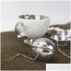 Coffee Tea Tools Stainless Steel Mesh Ball Infuser Strainer Filter With Chain For Loose Spices Seasonings Diffuser Xbjk2203 Drop Del Dhuzp