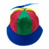 Caps Hats Adult Kids Summer Helicopter Propeller Bucket Hat Cap Colorful Patchwork Dragonfly Beaded Cosplay Party Adjustable SnapbackHat 230726