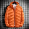 Parkas Masculino Down Parkas Masculino Primavera Inverno Casacos Acolchoados Novo 90% Pato Branco Jaqueta Embalável Ultra Leve Masculino Moda Coreana Puffer Coat G220930 Z230727