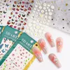 스티커 데칼 JP 5D Vivid Relief Carved Adhesive Nail Art 스티커 데칼 다양한 패턴 꽃 레이스 팝 디자인 매니 아트 스티커 230726