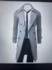 Men's Clothing Winter Trend Irregular Overcoat Oblique Zipper Pocket Lapel Men Wool Coat 4 Colors Medium Long Jacket