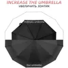 Зонтики высокий прочный автоматический зонтик водонепроницаемый ветрозащитный васоль Бусанка мужской складной дождь 10 и 8 ребра 230627