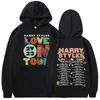 رجال رجال Sweatshirts Love on Tour Concert Hoodie Harajuku Hip Hop Hoperies Eversize SugeSex Y2K ملابس طويلة الأكمام مقنعين ملابس الشارع 230726