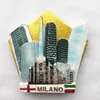 Buzdolabı mıknatısları İtalya Milan Madrid Florence Toscana Sirmione Lecce Venezia Turist Hadi Serbesti Manyetik Buzdolabı Stickers Hediye 230727