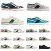 2023 Tennis 1977 Chaussures de mode Luxurys Designer Womens Shoe Italy Green And Red Web Stripe Rubber Sole for Stretch Cotton Low platform Top Mens woman Sneaker