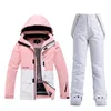 Autres articles de sport combinaison de ski hiver hommes femmes épissage veste de neige chaud coupe-vent épaissi pantalon de snowboard imperméable alpin 230726