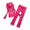 Pantalons deux pièces pour femmes printemps automne hiver marque velours tissu survêtements velours 230727