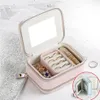 Bathroom Storage & Organization Leather Jewelry Box Organizer Necklace Bracelet Earring Case Holder Gift Portable Travel Ornament265B