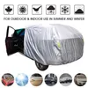 Universal SUV Limousine Volle Auto Abdeckungen Outdoor Wasserdicht Sonne Regen Schnee Schutz UV Auto Regenschirm Silber S-XXL Auto Fall abdeckung T2007206Q