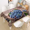 Nappe Blueberry Nappe Tissu Carré / Rectangulaire Couverture de Table Anti-Poussière pour Party Home Decor TV Covers Party Table Cloth R230727