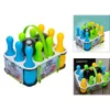 Piłki wielokolorowe plastikowe kręgle do kręgli dla dzieci w wieku 3 gier zabawek dla dzieci 230726