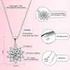 2CT Moissanite Pendant Necklace 18K White Gold Plated Silver D Color Ideal Cut Diamond Necklace For Women with Certificate of Authenticity