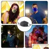 Overige Gezondheid Schoonheidsartikelen Groothandel Led Light Up Mask 7 kleuren Lichtgevende maskers Halloweenfeest Rave Knipperende decorkostuums Accesso Dhegv