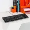 Hooks & Rails Acrylic Tilted Computer Keyboard Holder Clear Stand For Easy Ergonomic Typing Office Desk Home School244T