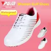 Otros productos de golf Zapatos de golf impermeables Pgm para mujer Zapatillas de deporte de golf con pinchos para exteriores Zapatos de golf deportivos ligeros para mujer Zapatillas deportivas para mujer HKD230727