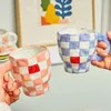 Tazze Tazza irregolare fatta a mano stile coreano Ins Fiori dipinti Tazza da colazione in ceramica Caffè Tazze da tè carine