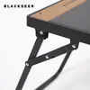 Lägermöbler Blackdeer Camping Folding Aluminium Alloy IGT Table Multifunktionell bärbar BBQ Grill Wood Outdoor Picnic Fishing 230726