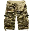 Pantaloncini casuali Mens Camouflage Pantaloncini cargo da uomo Capispalla Estate Vendita calda Cotone di qualità Abbigliamento di marca Pantaloni sportivi da uomo Militari